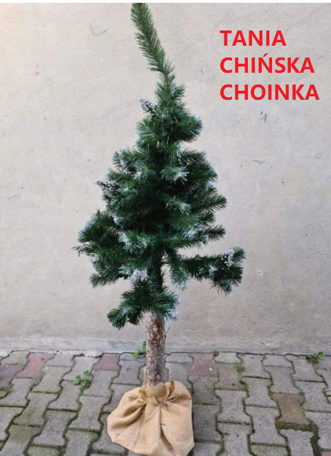 Choinka Sztuczna Sosna Diamentowa 180cm na Pniu Premium