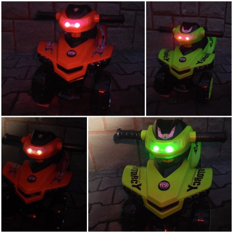 Jeździk Quad J5 zielony, chodzik, muzyka, klakson