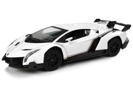 Auto Zdalnie Sterowane Lamborghini Veneno Biały Kierownica Dźwięk Światła