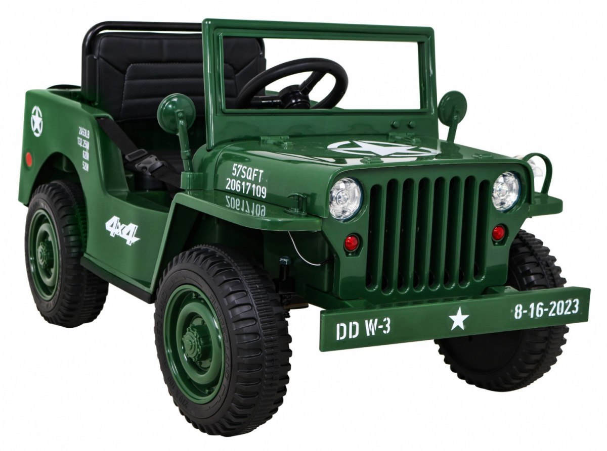 Pojazd Retro Wojskowy Zielony