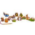 Sznurowanka Dla Dzieci Drewniane Koraliki Dla Dzieci ZOO Classic World