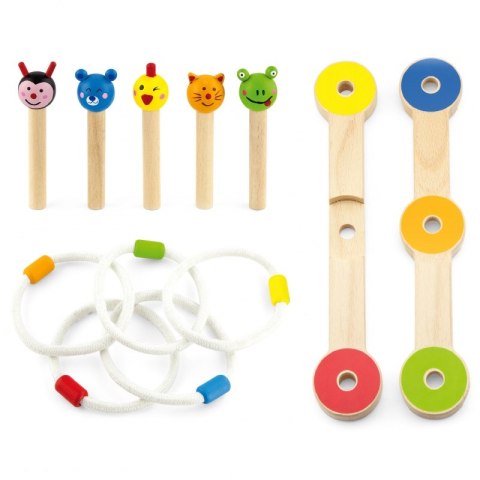 Drewniana gra Rzut pierścnieniem Zwierzątka Viga Toys