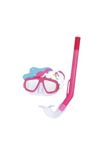 Maska Do Nurkowania Z Rurką Zwierzątka Różowa Bestway 24059