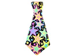 WYSTRZAŁOWY kolorowy KRAWAT na gumce ZA0681