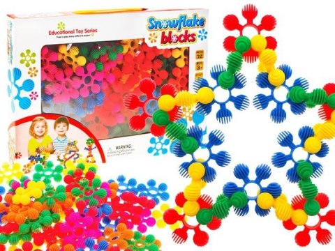 Klocki 72 ele. mini wafle Płatki śniegu ZA1688