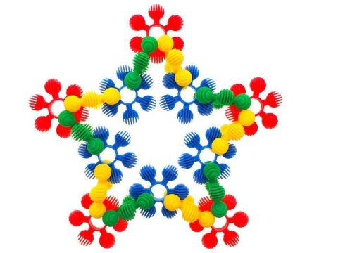 Klocki 72 ele. mini wafle Płatki śniegu ZA1688