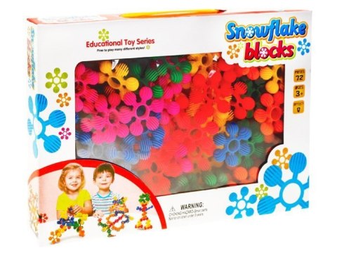 Klocki 72 ele. mini wafle Płatki śniegu ZA1688