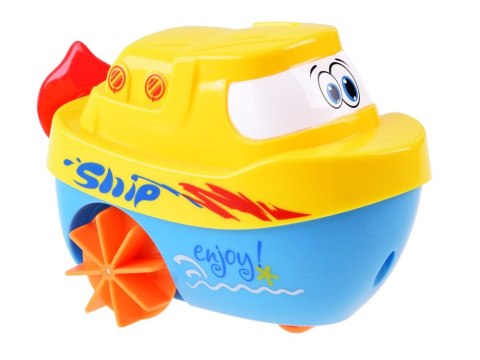 Naciągana łódka STATEK zabawka do kąpieli ZA3096
