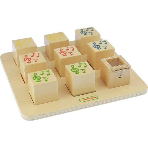 Drewniany Sorter Sensoryczny Łączenie Dźwięków Masterkidz