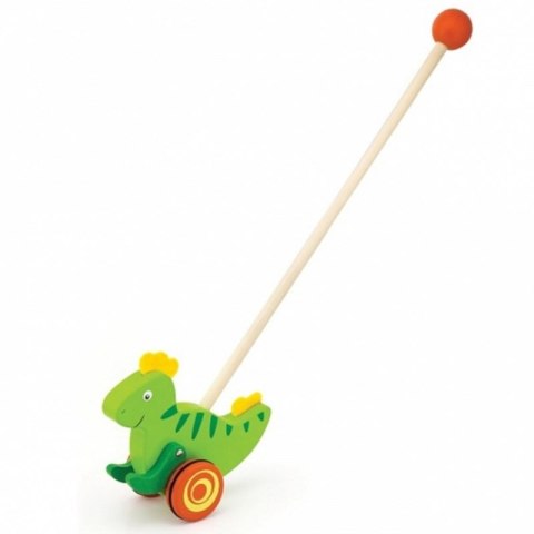 Viga Toys Drewniany Pchacz Dinozaur