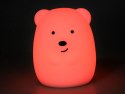 Miś Silikonowa lampka nocna led + pilot ZA3294