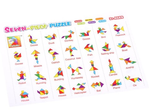 Puzzle piankowe układanka logiczna tangram ZA3343