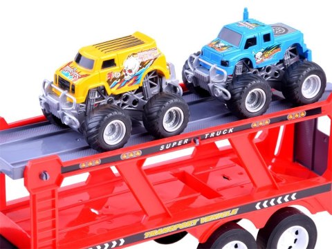 Auto tir laweta dźwięk światło + autka ZA3525