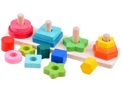 Sorter Układanka Drewniana logiczna zabawka ZA3897