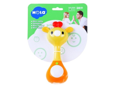 Dźwiękowa GRZECHOTKA zwierzątko światła ZA3087 A