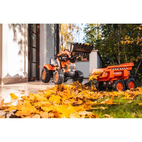 FALK Traktor z Przyczepą Maxi i Łyżką KUBOTA