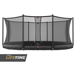 Berg Trampolina z siatką Grand Favorit InGround 520x 345 Szara