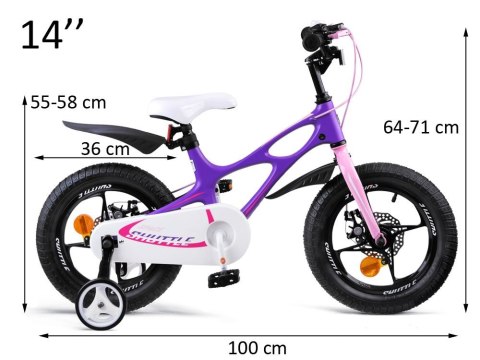 RoyalBaby Rower 14" Space Shuttle + pchacz RB14-22