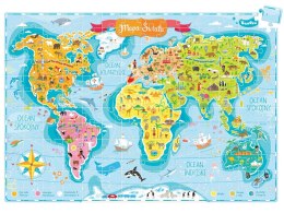 CzuCzu Puzzle Mapa Świata 6-12lat 168 ele ZA4078
