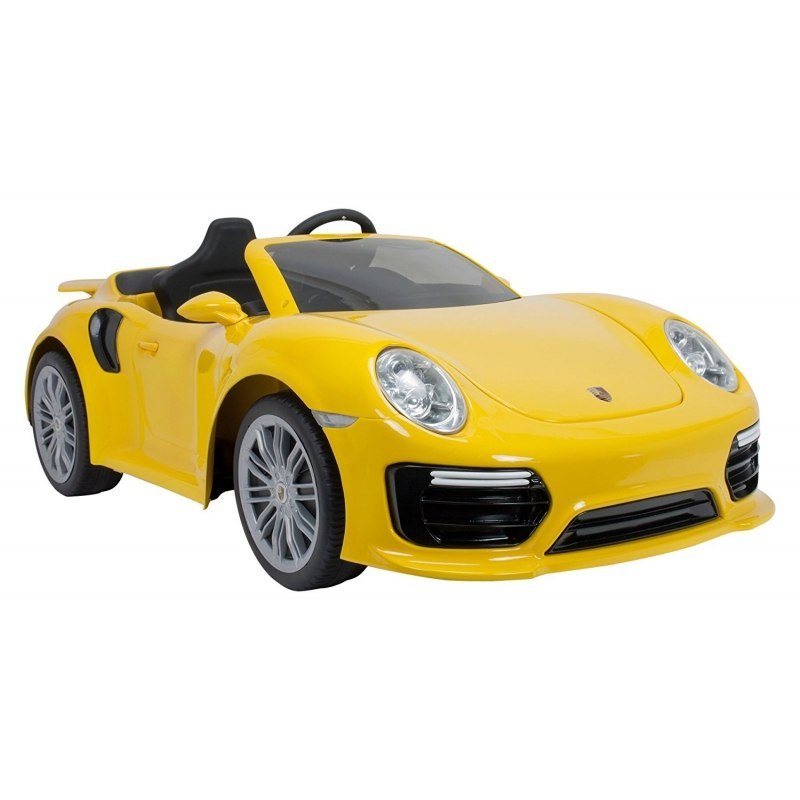 INJUSA Samochód elektryczny Porsche 911 Turbo S Special Edition Żółte 6V + KOSZYKÓWKA GRATIS