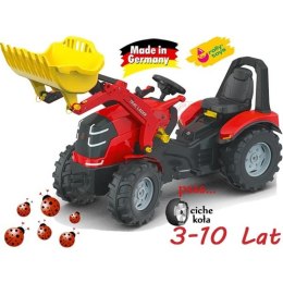 Rolly Toys Traktor na Pedały X-Track z Łyżką Ciche Koła PREMIUM 3-10 Lat