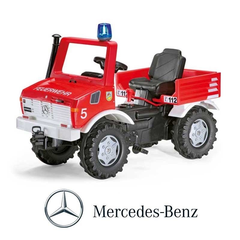 Rolly Toys Unimog Mercedes Benz Samochód na pedały Straż + Kogut