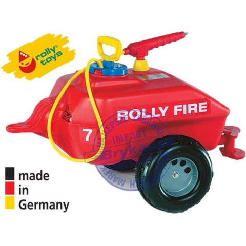 Rolly Toys rollyTrailer Przyczepa Cysterna do traktora Straż pożarna 5l