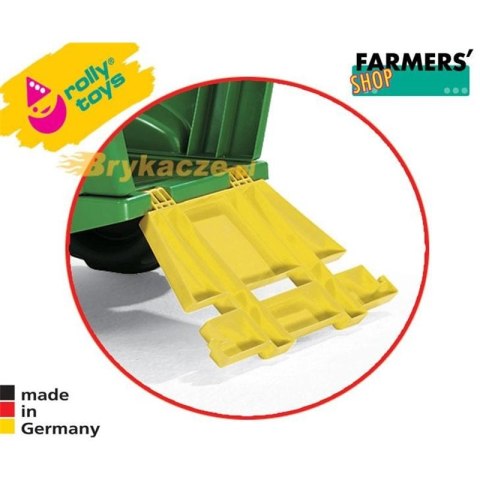 Rolly Toys rollyTrailer Przyczepa do traktora Otwierane Burty
