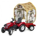 Traktor na pedały Falk Garden Master z przyczepką w zestawie z namiotem