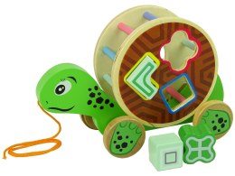 Lisek Do Ciągnięcia Na Kółkach Sorter Klocki Drewniane