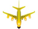 Samolot Pasażerski Napęd Frykcyjny Światła Dźwięki Żółty