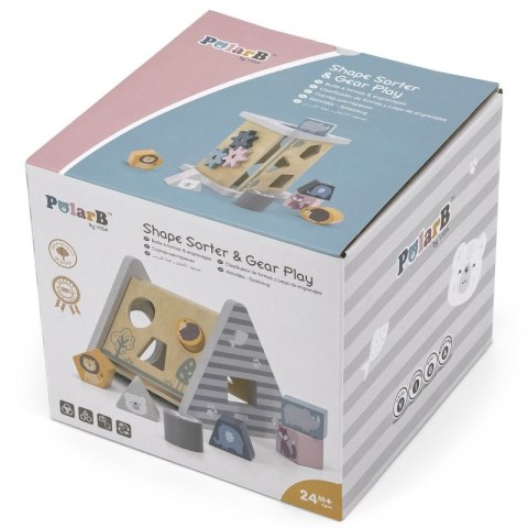 Drewniana piramidka edukacyjna - Sorter - VIGA - PolarB