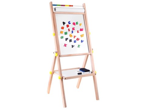 Tablica drewniana 3w1 sztaluga kreda pisaki TA0096