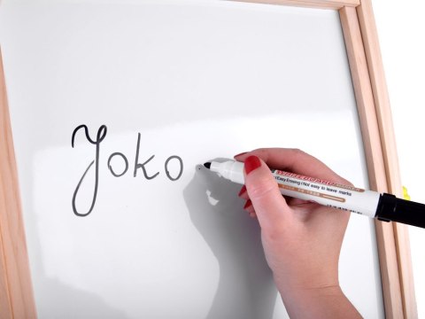 Tablica drewniana 3w1 sztaluga kreda pisaki TA0096