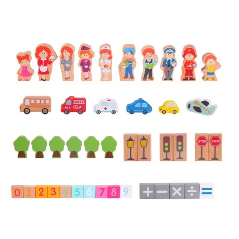 CLASSIC WORLD Drewniane Klocki Zbuduj Miasto