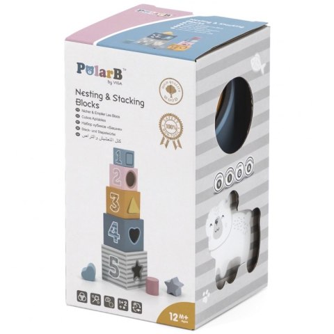 Klocki Drewniana Układanka Viga Toys