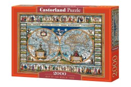 Puzzle 2000 el. Map of the world, 1639