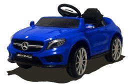 Mercedes GLA45 niebieski koła Eva, fotelik Ekoskóra Licencja