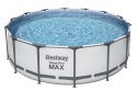 Basen stelażowy Steel Pro MAX 427x122 Szary 14FT BESTWAY 5w1 + Akcesoria