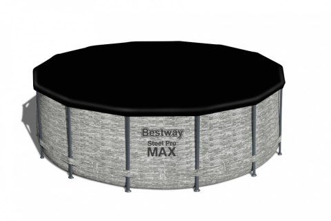 Basen stelażowy Steel Pro MAX 427x122 Imitacja Kamienia 14FT BESTWAY 5w1 + Akcesoria