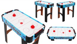 Cymbergaj dla dzieci Air Hockey Niebieski + Stół z płyty MDF + Dmuchawy powietrzne + Grzybki Krążki