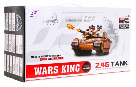 Zdalnie sterowany Czołg Leopard 2A6 dla dzieci 3+ Zielony 1:18 Funkcja dymu + Pilot 2,4 GHz + Akcesoria