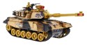 Zdalnie sterowany Czołg dla dzieci 3+ Beżowy 1:18 + Pilot + Dźwięki + LED + Ruchome elementy