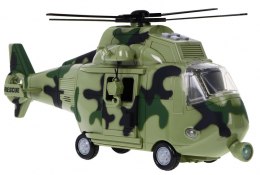 Wojskowy Helikopter dla dzieci 3+ jasnozielony + Interaktywne Dźwięki Światła + Ruchome elementy