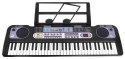 Keyboard dla dzieci 5+ Stojak na nuty Mikrofon + Nagrywanie Radio USB MP3 - model nr 020