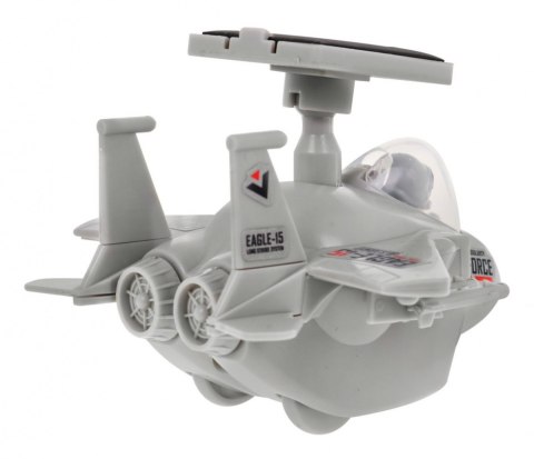 Robot solarny Myśliwiec dla dzieci 8+ Zabawka DIY do złożenia + Silnik + Panel solarny