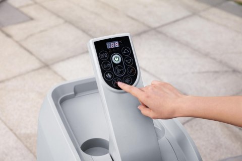 Santorini Lay-Z-Spa HydroJet Pro Ogrodowe Jacuzzi BESTWAY 7-osobowe + Pompa + LED + 5 Poduszek