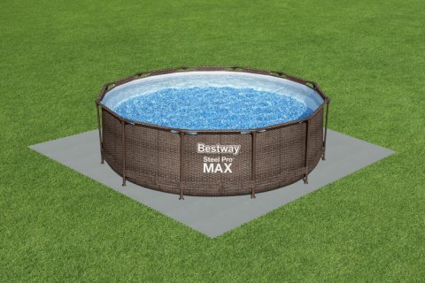 Piankowa Mata pod basen ogrodowy Szary 9 szt. 50x50cm BESTWAY