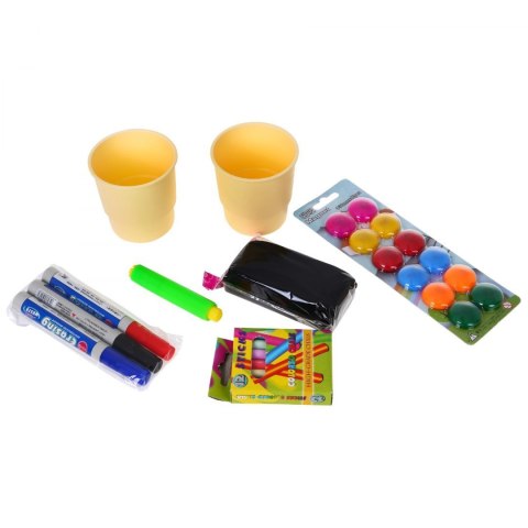 Duża Tablica dwustronna dla dzieci 3+ Niebieski + Plansze kredowa magnetyczna + Akcesoria