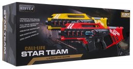 Zestaw 2 pistolety laserowe dla dzieci 8+ Laser Tag Czerwony Żółty 4 drużyny + 4 rodzaje broni
